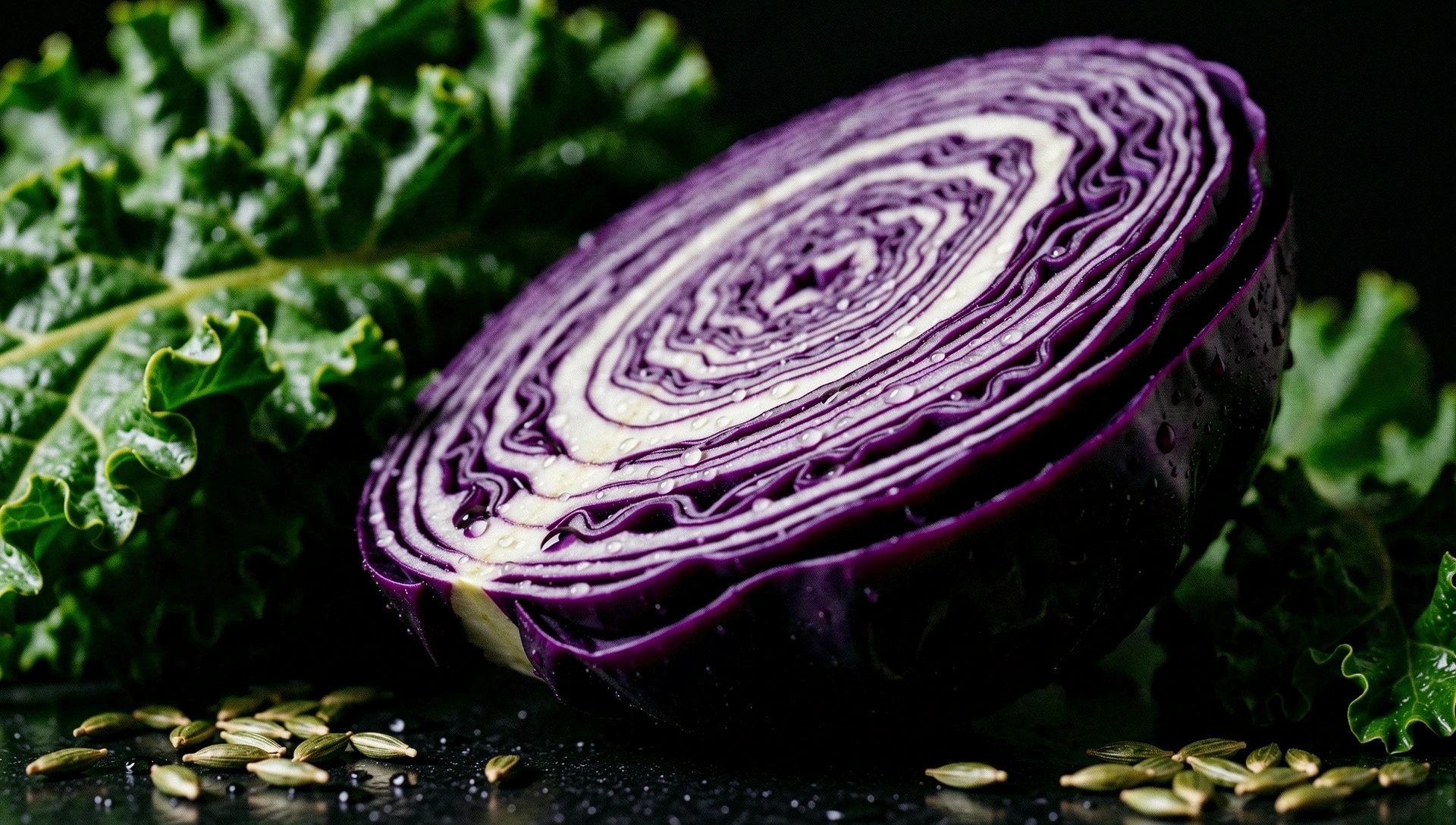 Crystalline organic textures representing raw nutritional integrity